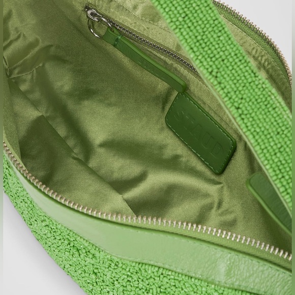 STAUD Demy Beaded Shoulder Bag Meadow Green - Picture 16 of 16
